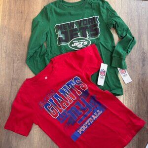 NEW 2 NFL New York Jets/NY Giants T-Shirts Youth M 8-10